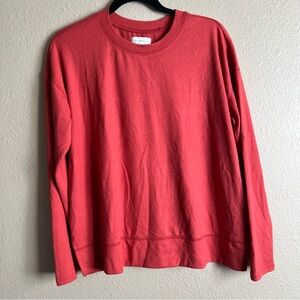Lucky Brand Women’s Long Sleeve Cozy Crewneck Sweatshirt Size S Tandoori Spice